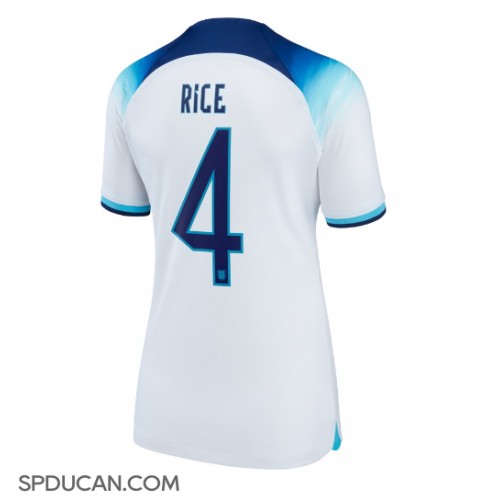Zenski Nogometni Dres Engleska Declan Rice #4 Domaci SP 2022 Kratak Rukav